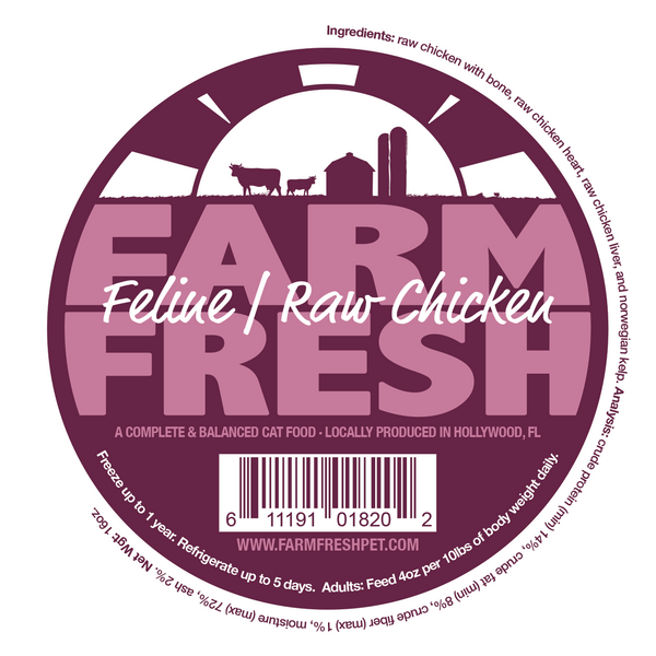 Feline Raw Chicken Farm Fresh Pet Foods